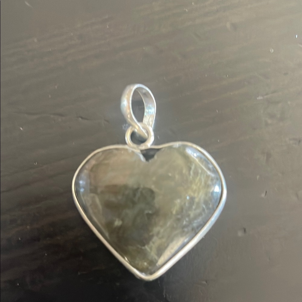 Heart-Shaped Silver Pendant